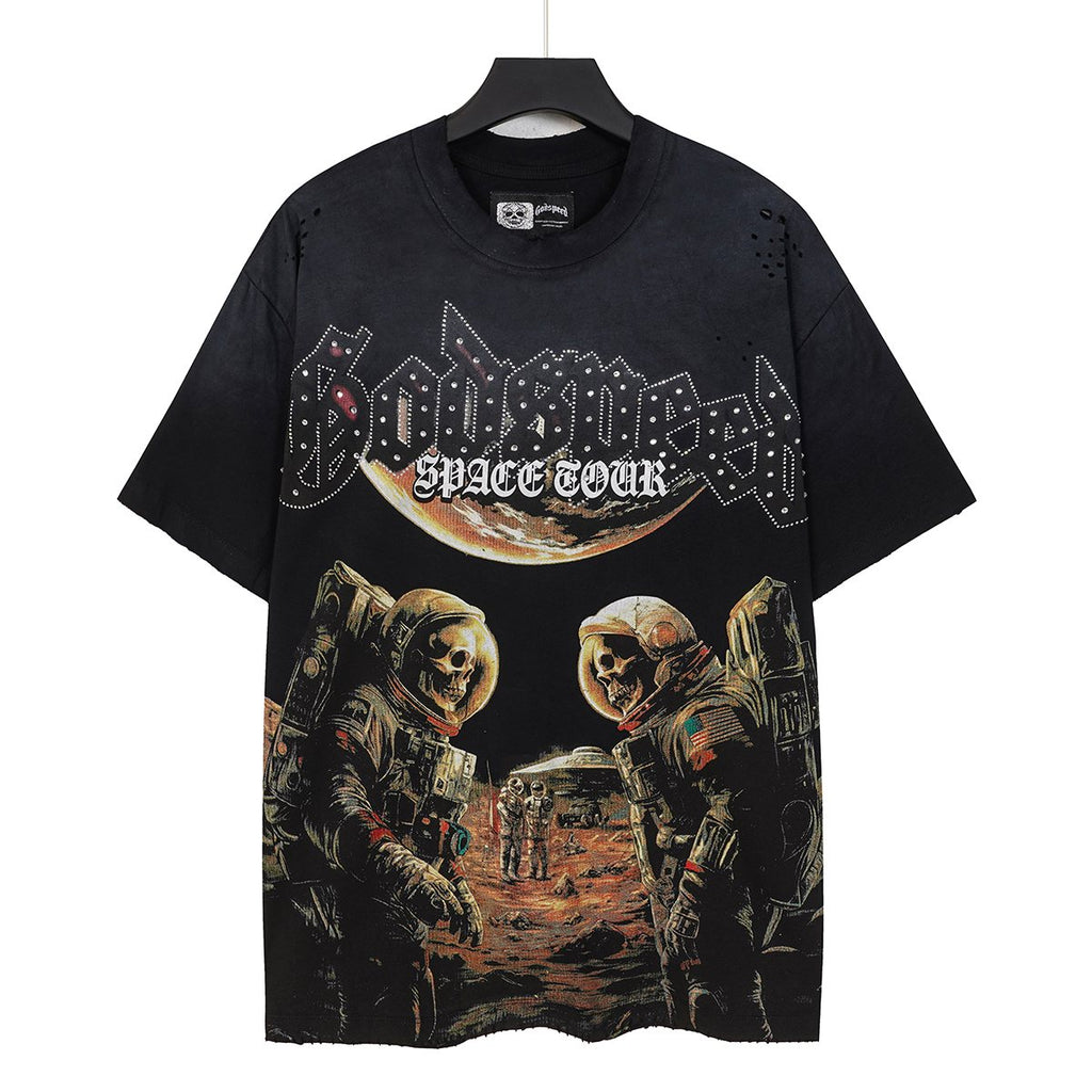 Godspeed Space Tour Astronaut Graphic Short-Sleeve T-Shirt — hero