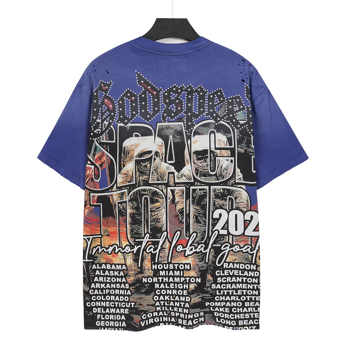 Godspeed Space Tour Astronaut Graphic Short-Sleeve T-Shirt — back