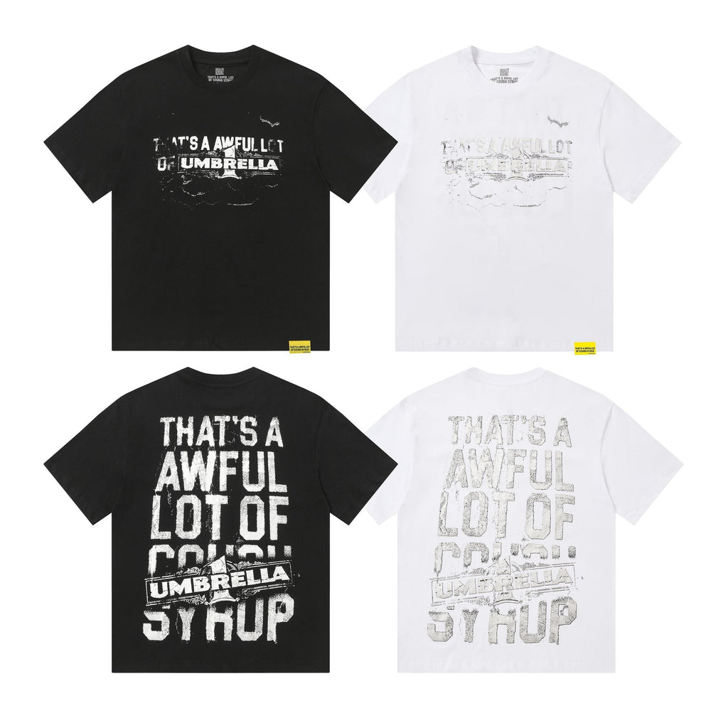 THAT'S A AWFUL LOT OF COUGH SYRUP Front & Back Graphic T-Shirt — comparison