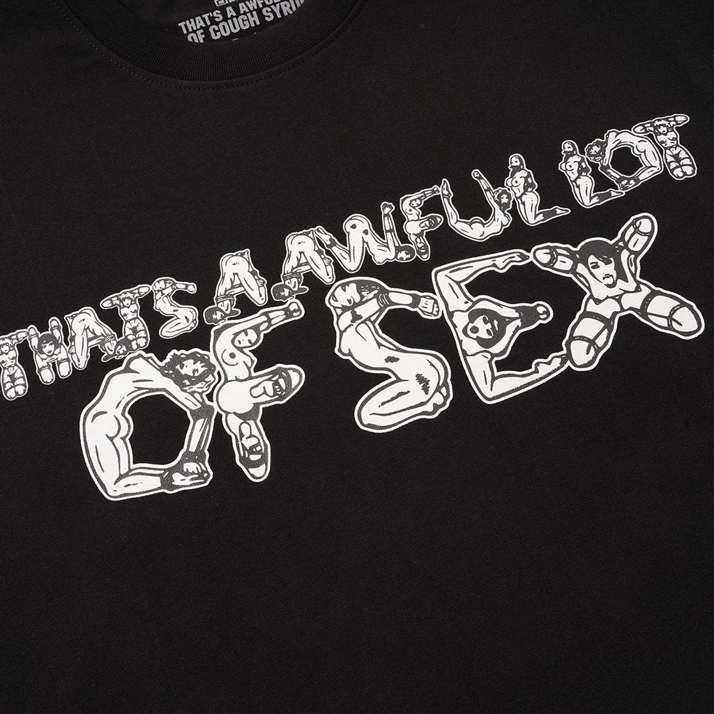 THAT'S A AWFUL LOT OF COUGH SYRUP Front & Back Graphic T-Shirt — detail