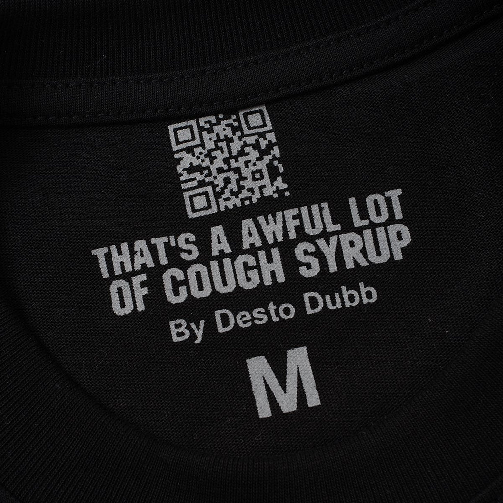 THAT'S A AWFUL LOT OF COUGH SYRUP Rodeo Graphic Short-Sleeve T-Shirt — neck_label