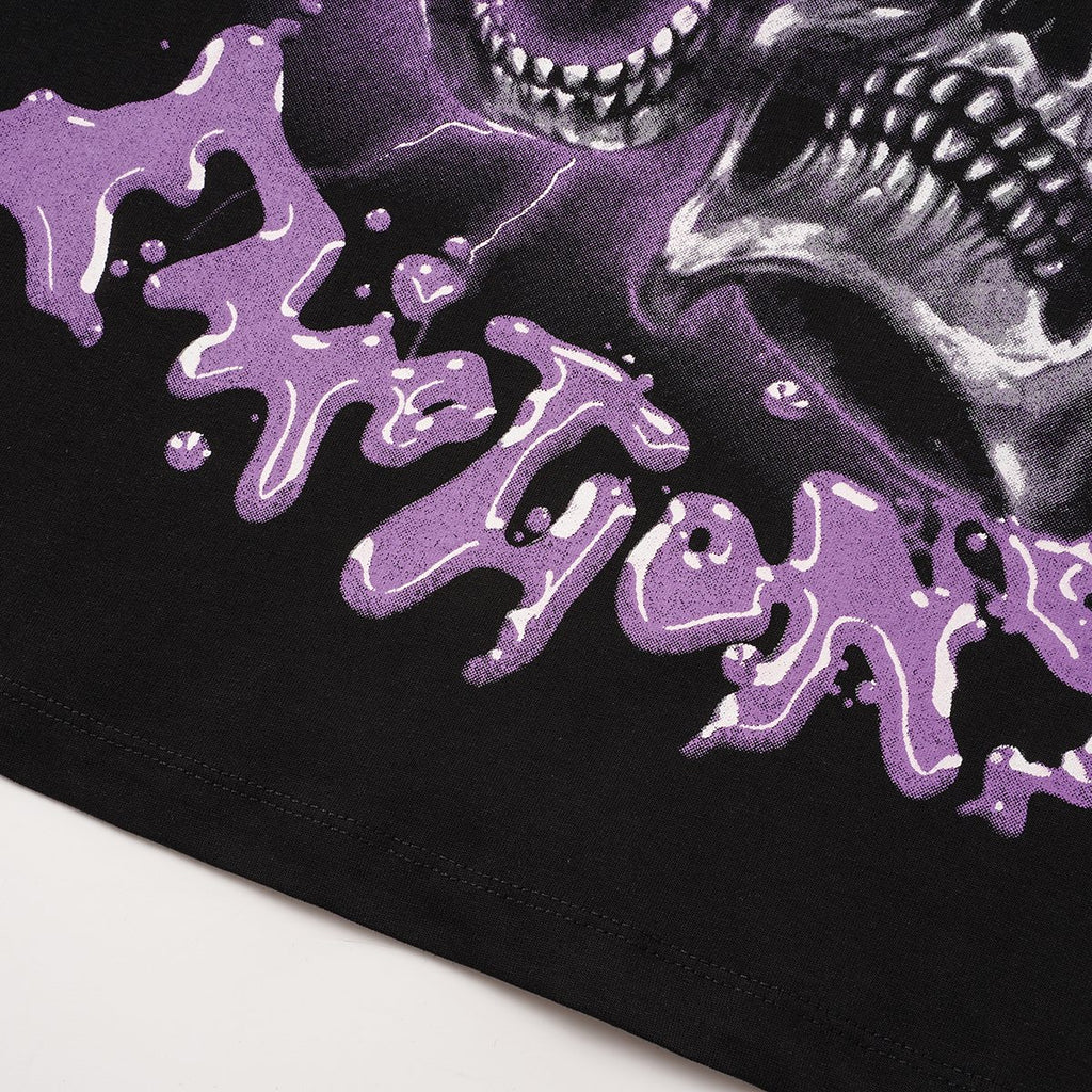 THAT'S A AWFUL LOT OF COUGH SYRUP Skull Graphic T-Shirt — detail