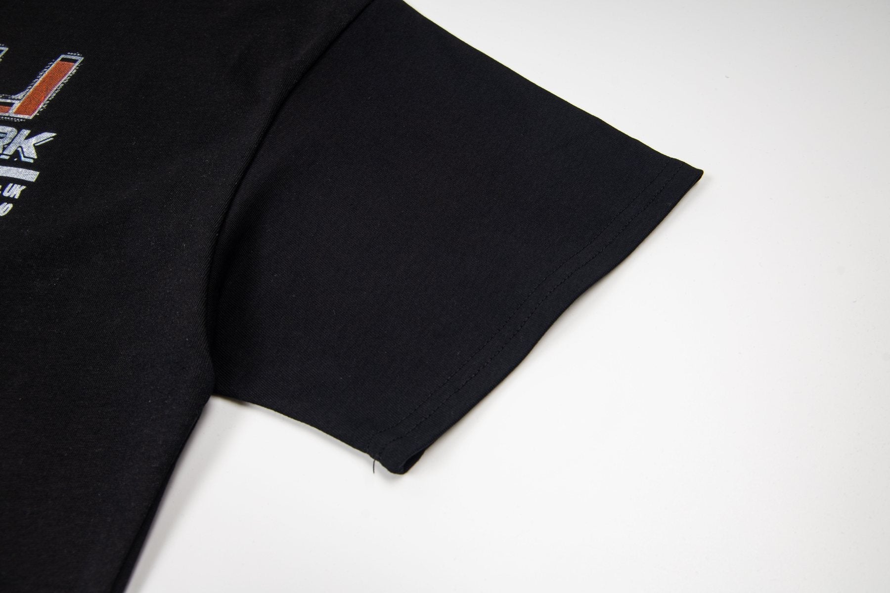 ASAALL Black Front & Back Graphic T-Shirt — detail