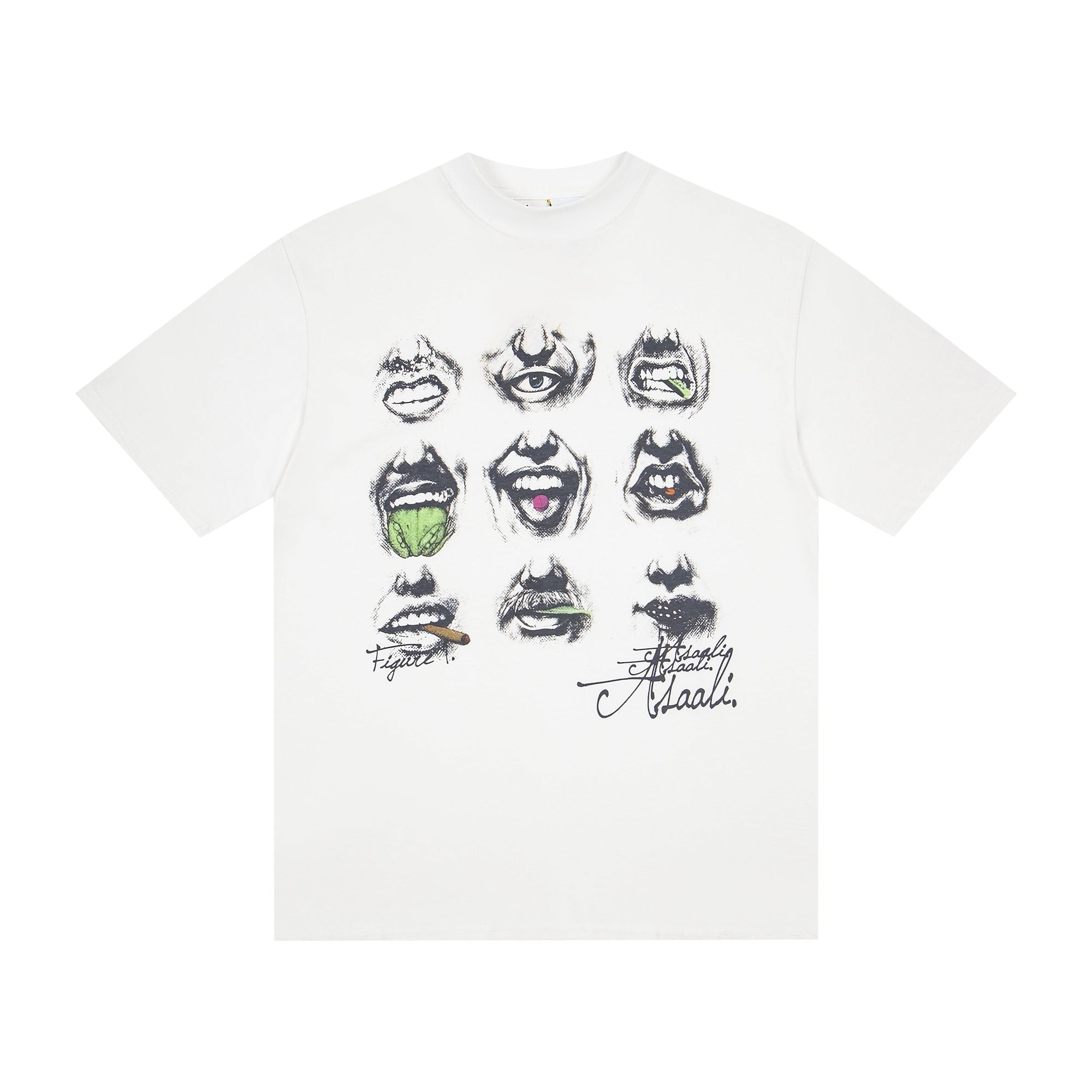 ASAALL Mouth & Eye Graphic Short-Sleeve T-Shirt — hero