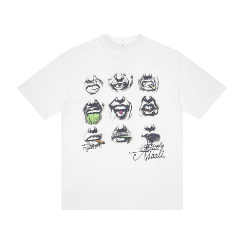 ASAALL Mouth & Eye Graphic Short-Sleeve T-Shirt — hero