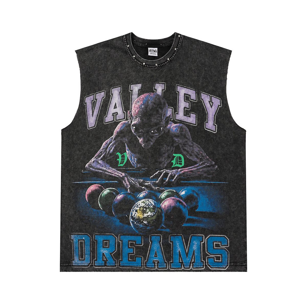 VALLEY Dreams Billiards Graphic Sleeveless T-Shirt — hero