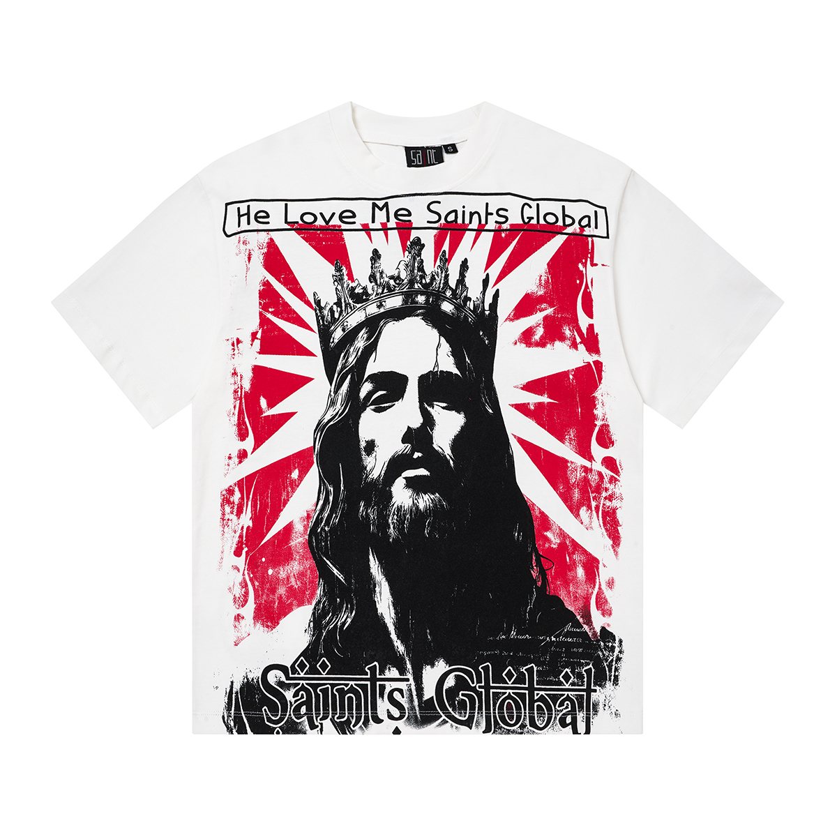 SAINT Jesus Crown Graphic T-Shirt — hero