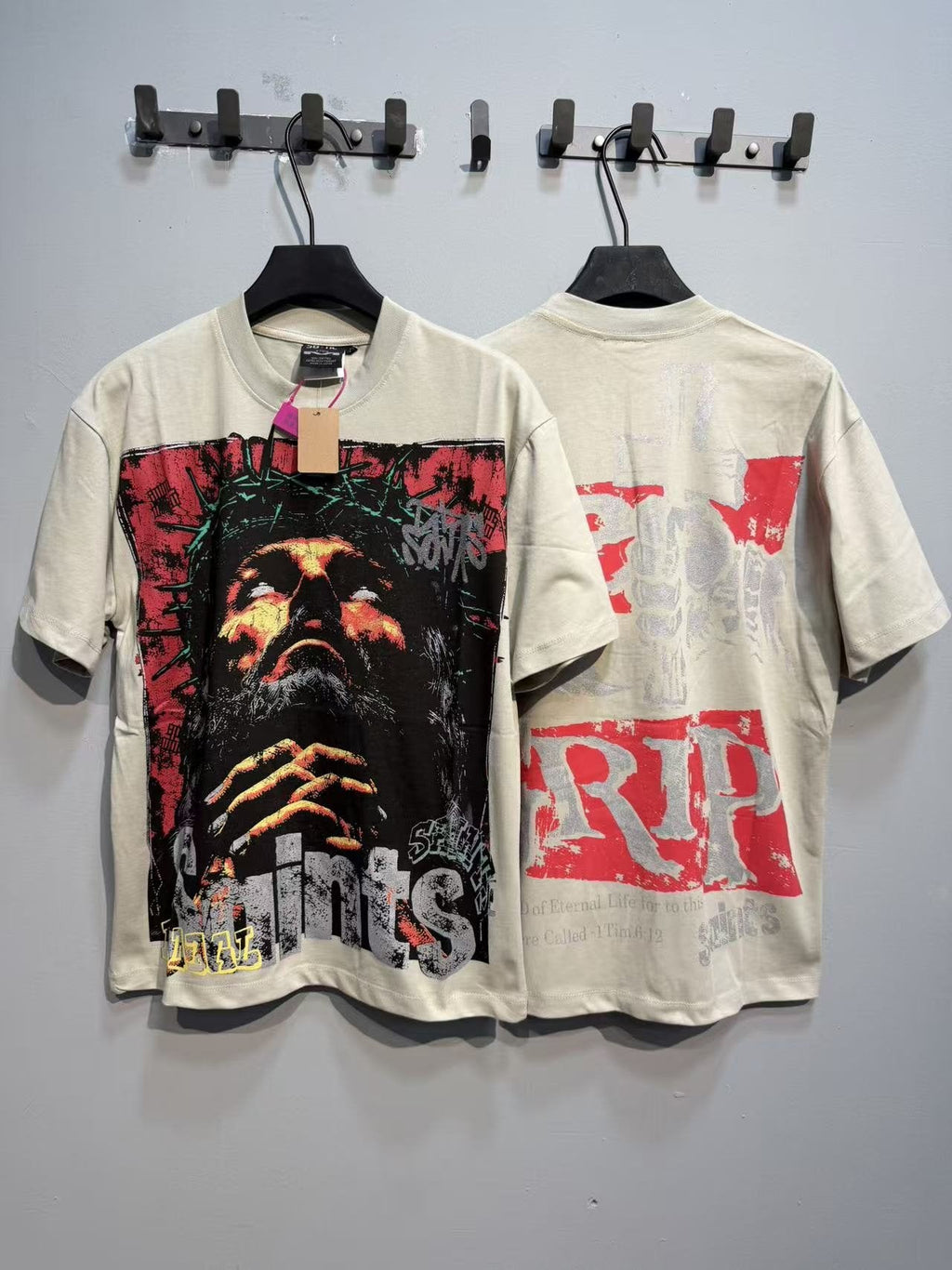 SAINT Portrait Graphic T-Shirt — context