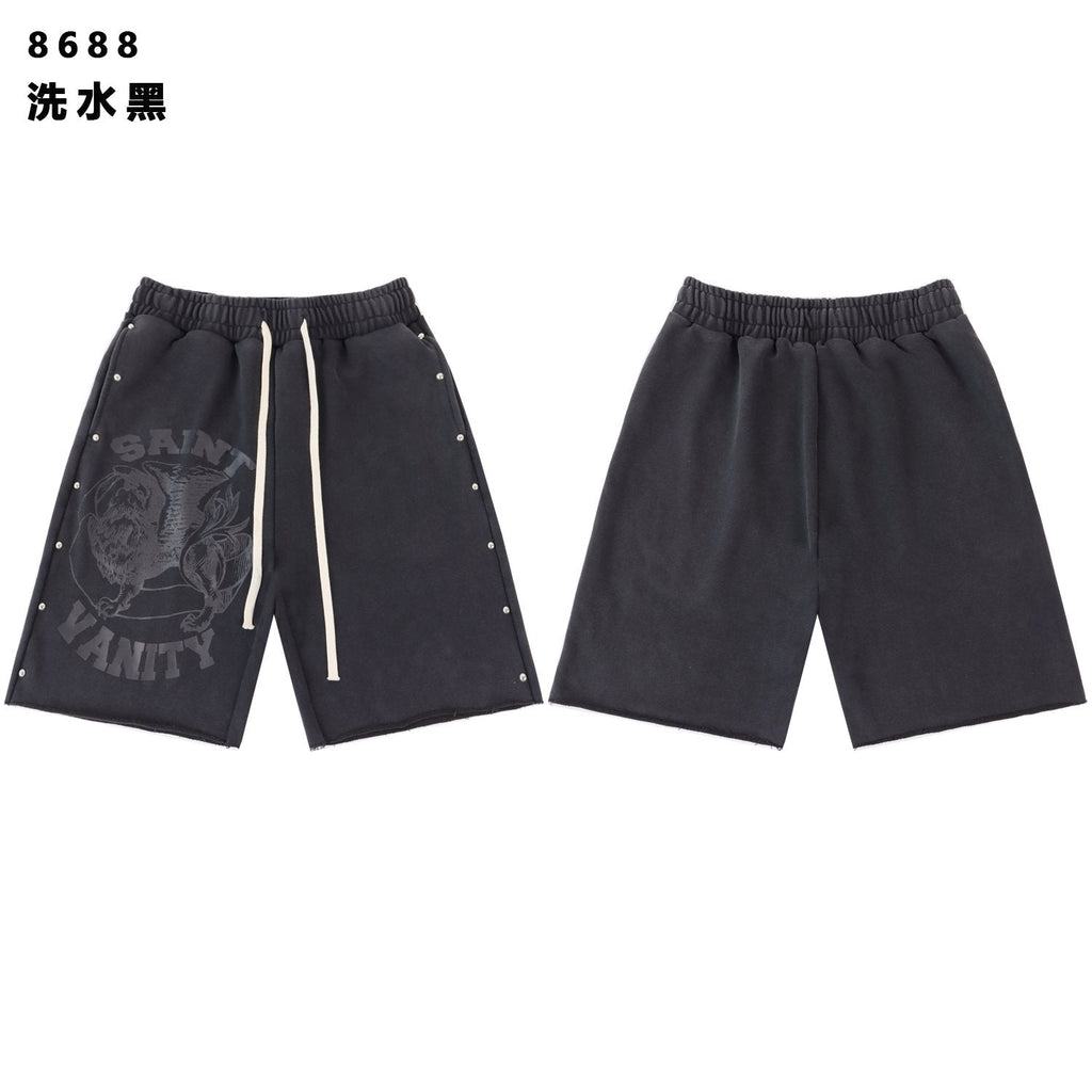 SAINT Vanity Animal Graphic Shorts — front