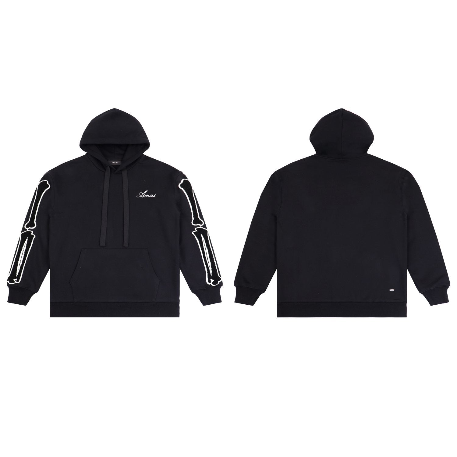AMIRI Collegiate Bone Sleeve Graphic Hoodie — front