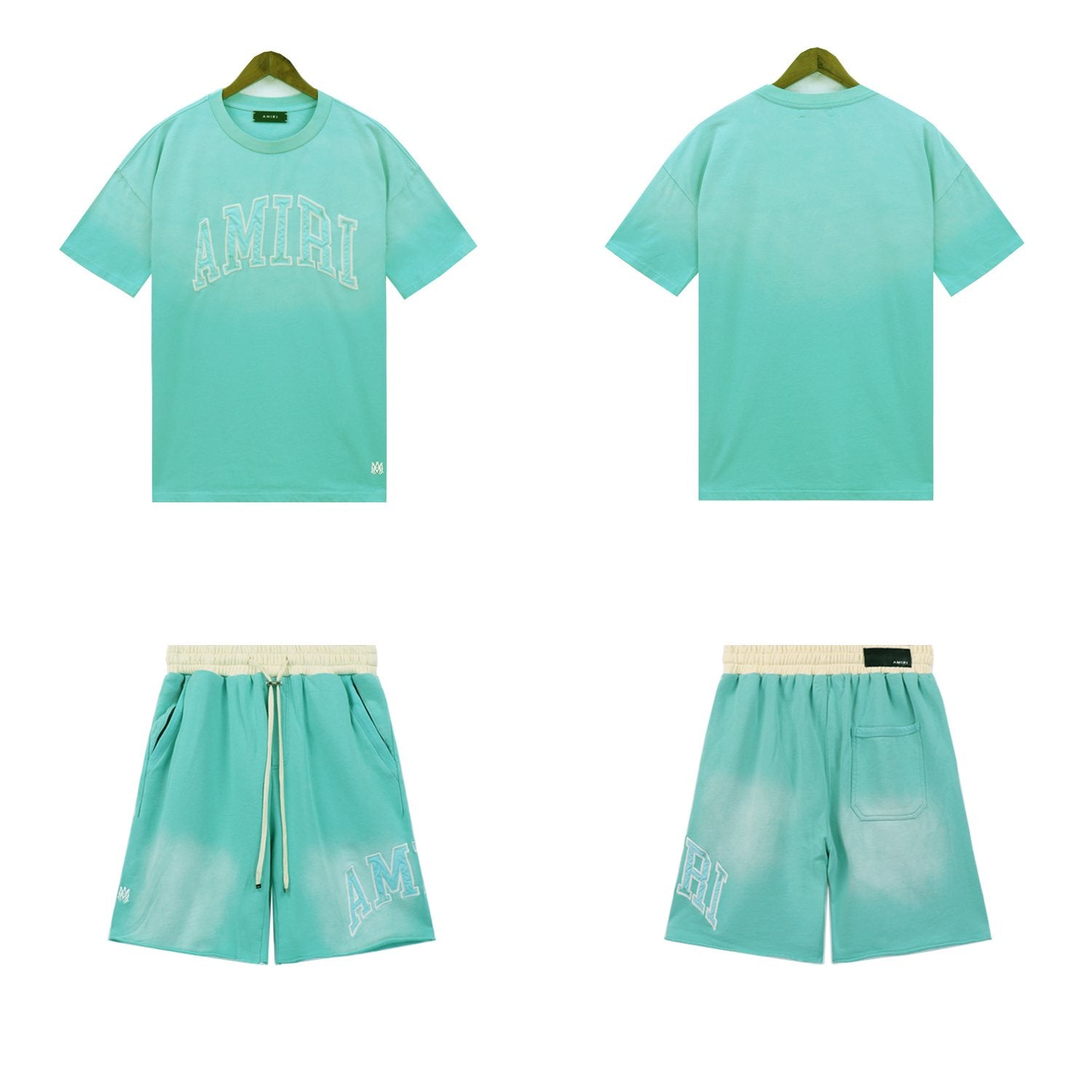 AMIRI Vintage Collegiate Short-Sleeve Set — front