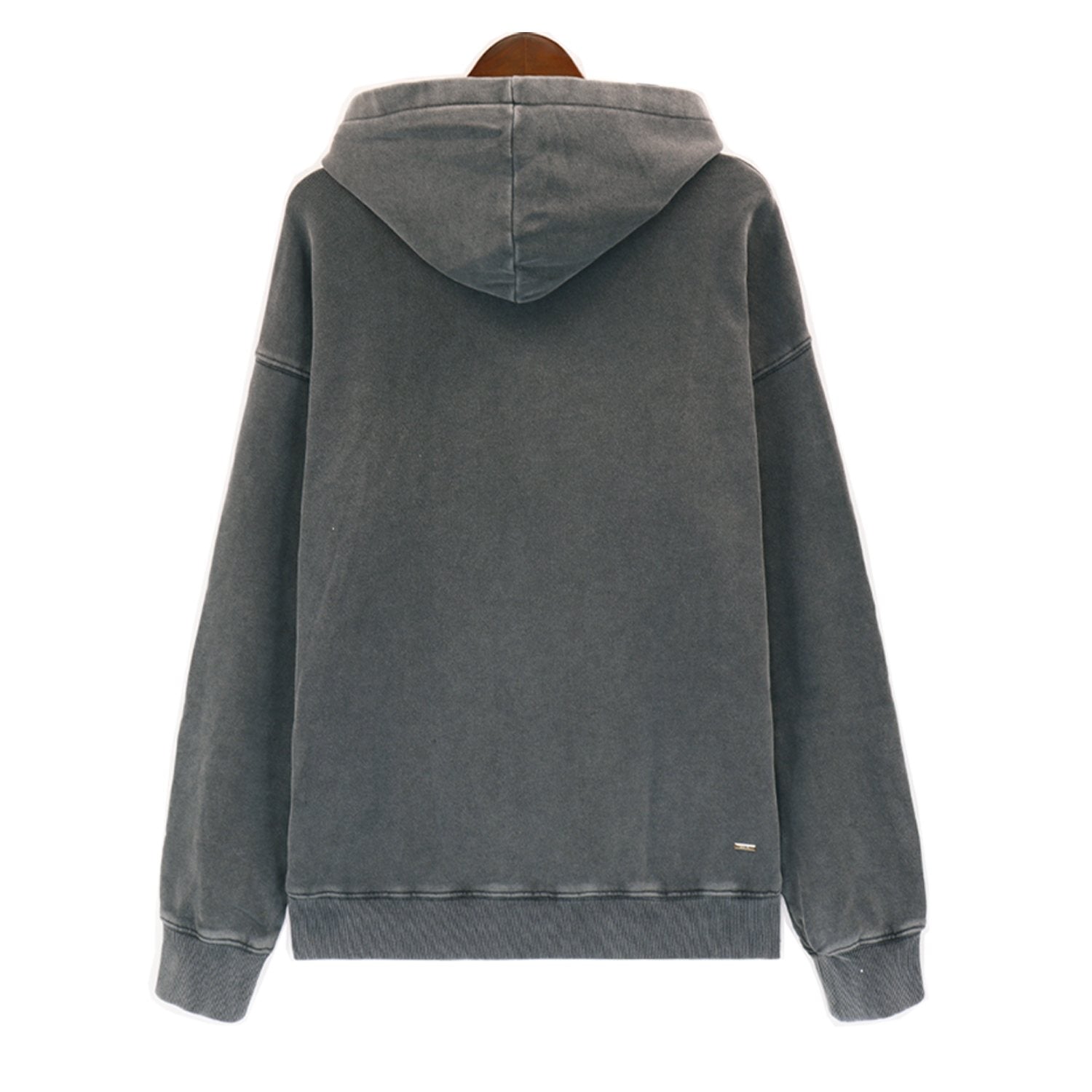 AMIRI Washed Dark Gray Graphic Hoodie — back