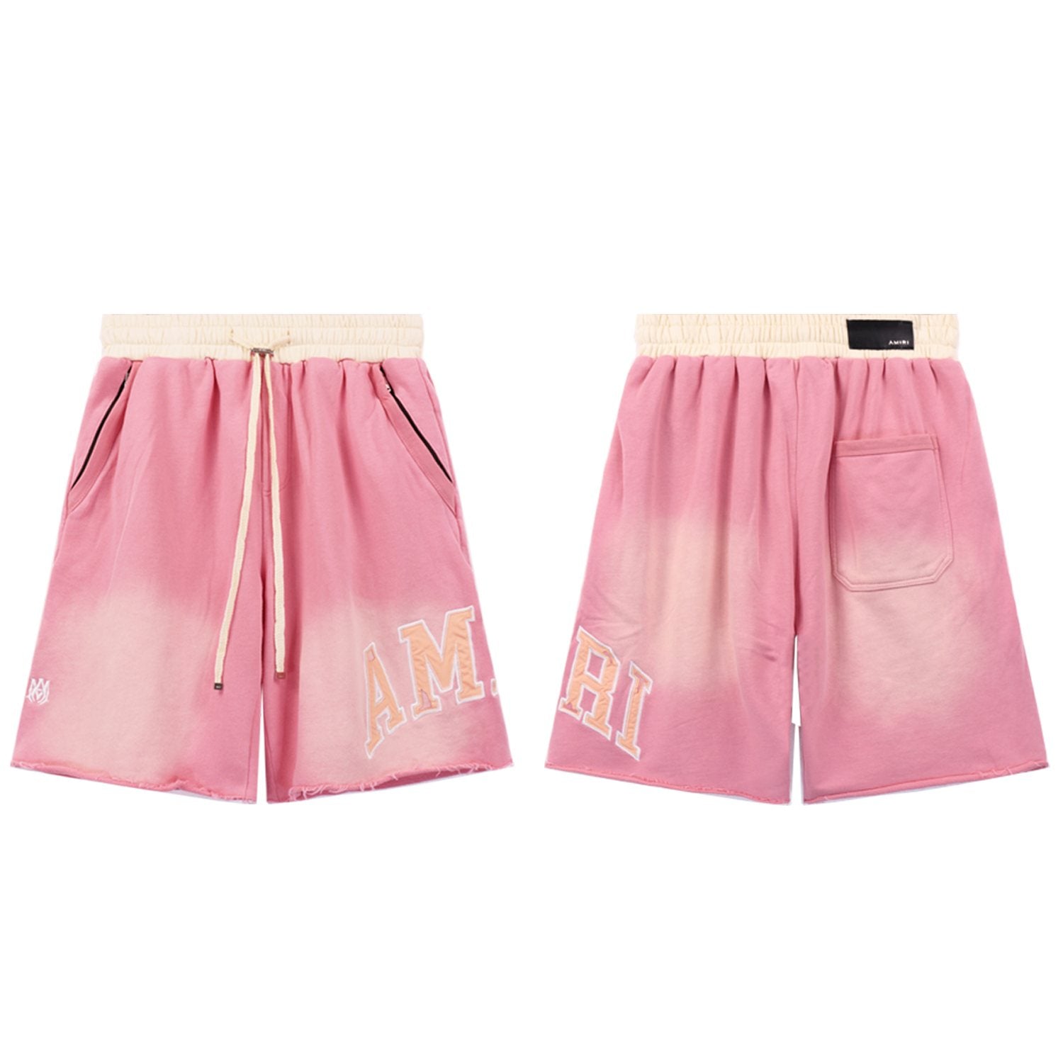 AMIRI Vintage Collegiate Graphic Shorts — front