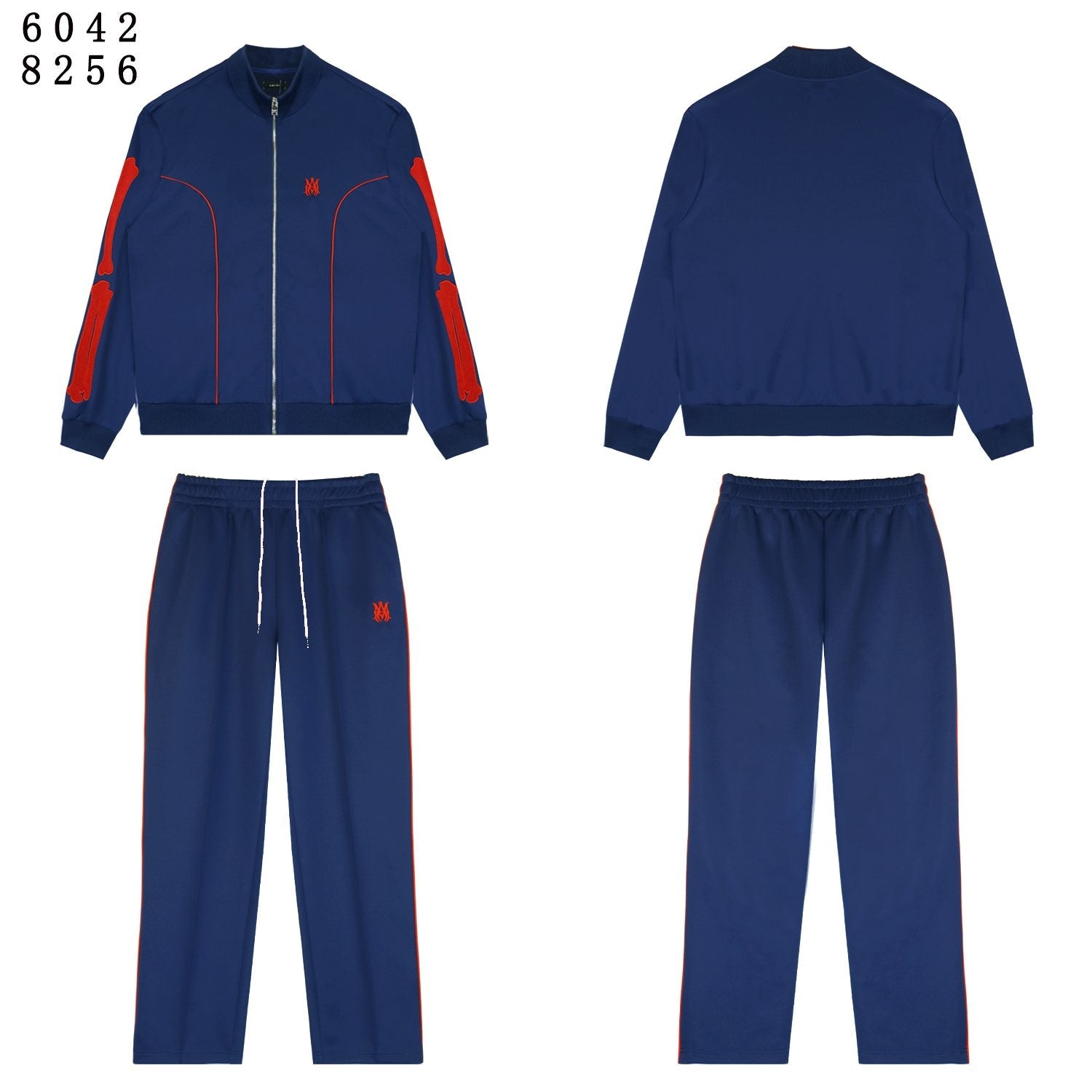 AMIRI Bones Track Jacket & Pants Matching Set — front