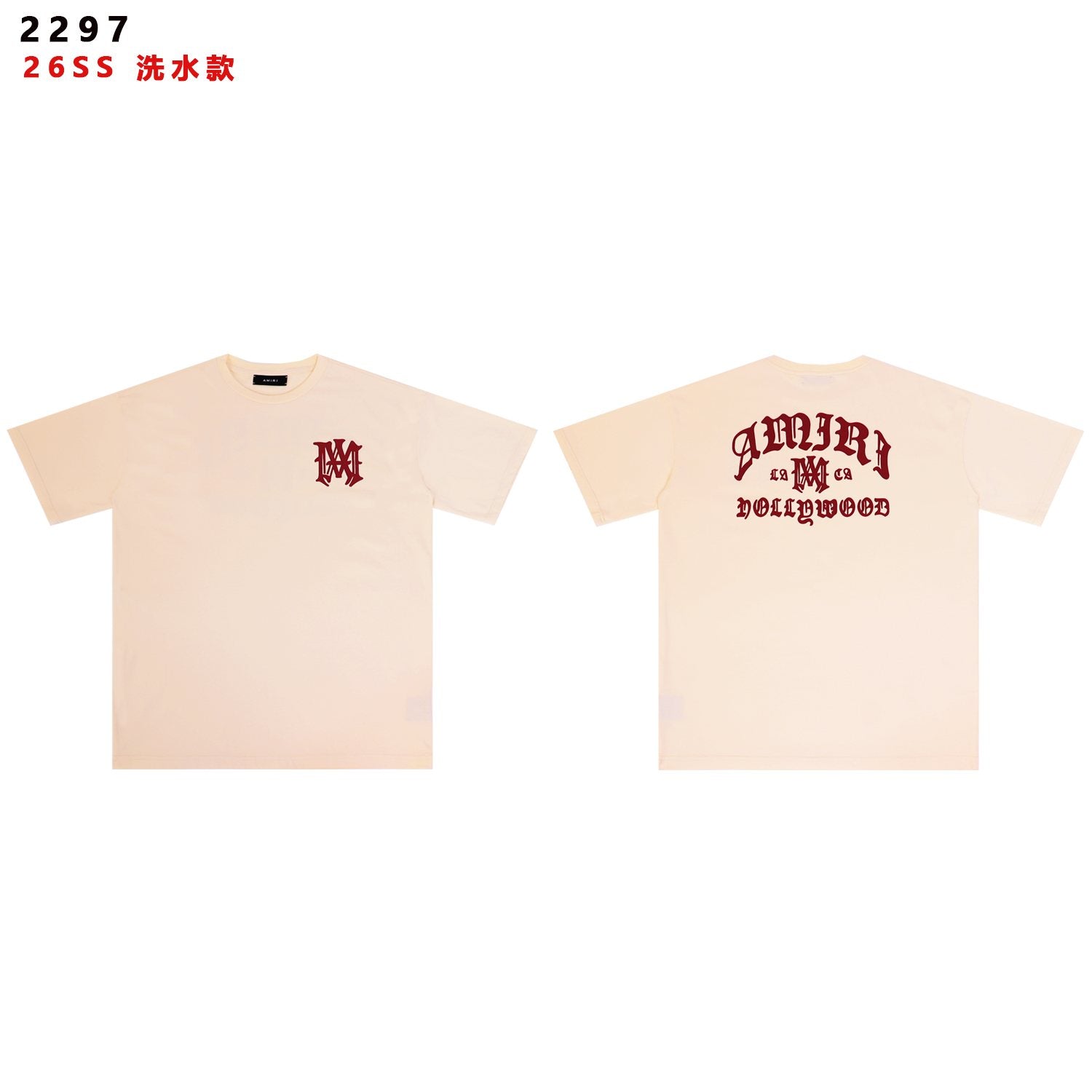 AMIRI Hollywood MA Graphic T-Shirt — front