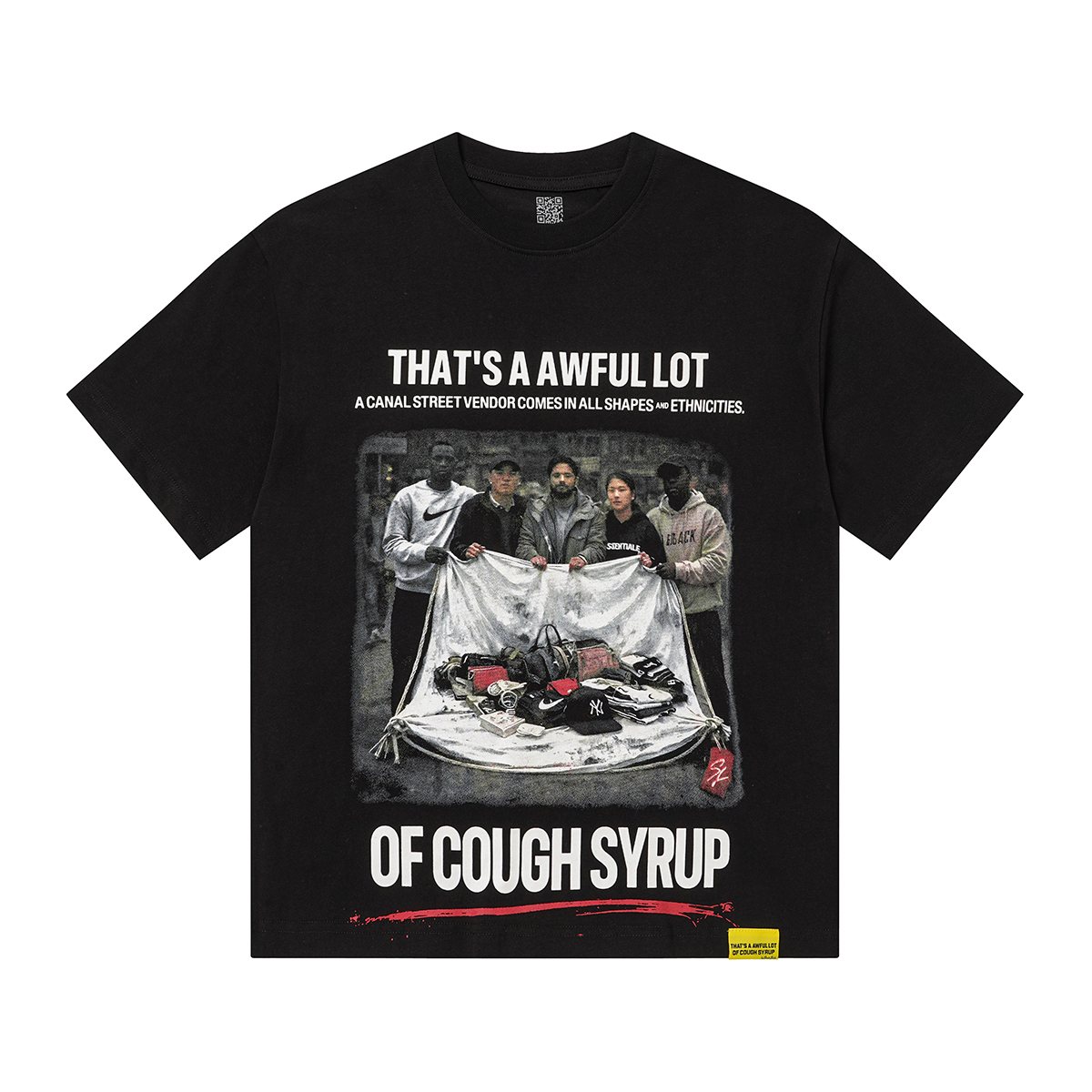 THAT'S A AWFUL LOT OF COUGH SYRUP Photo Graphic Short-Sleeve T-Shirt — hero