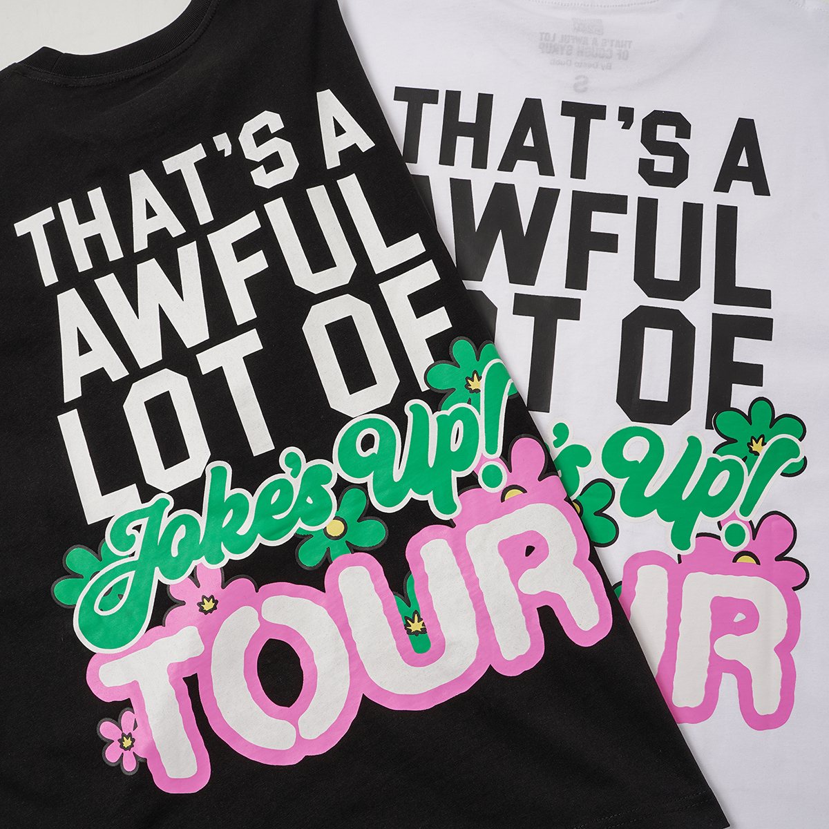 THAT'S A AWFUL LOT OF COUGH SYRUP Floral Tour Graphic T-Shirt — detail