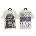 Hellstar Bigger Than Satan Face Graphic T-Shirt — front