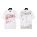 Hellstar Red Abstract Graphic T-Shirt — front