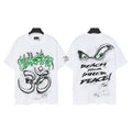 Hellstar Peace Graffiti Graphic T-Shirt — front
