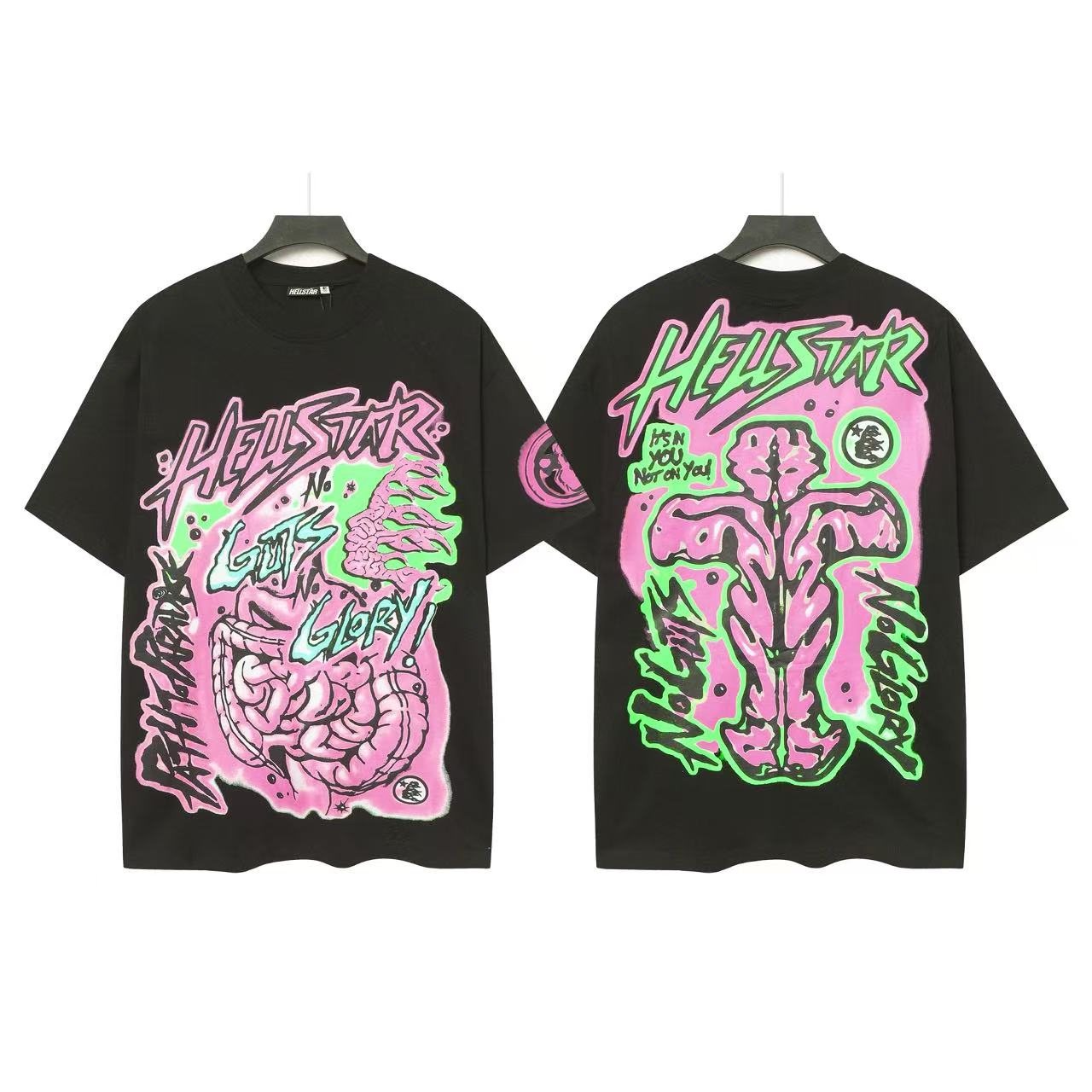 Hellstar Brain Hand Graphic T-Shirt — front