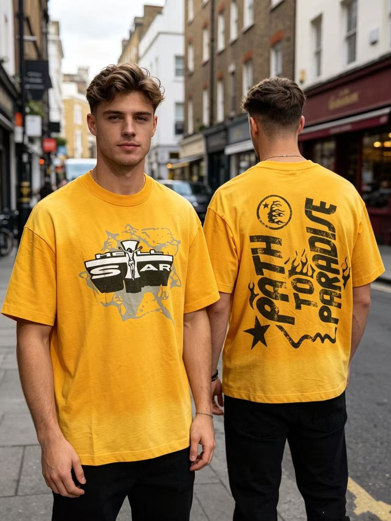 Hellstar Path to Paradise Star Graphic T-Shirt — context