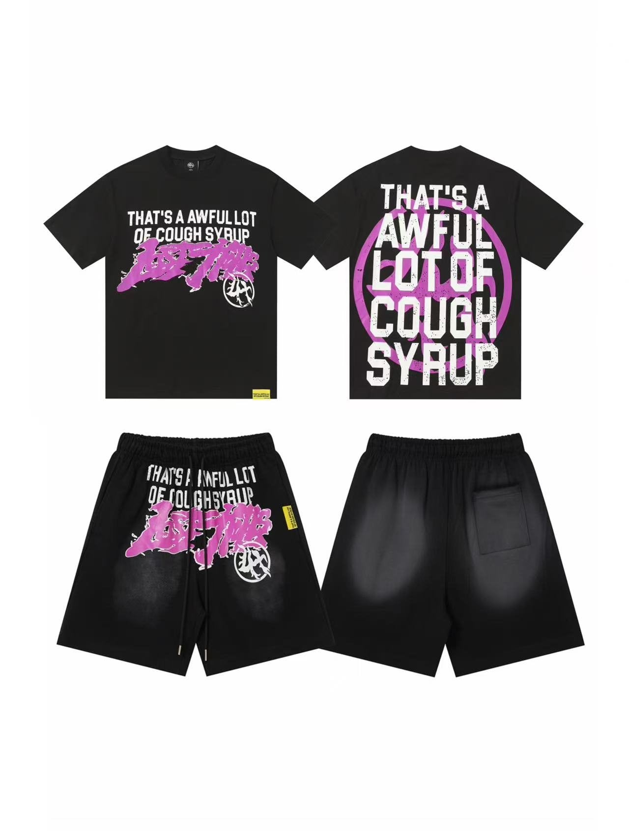THAT'S A AWFUL LOT OF COUGH SYRUP Graphic T-Shirt & Shorts Set — hero