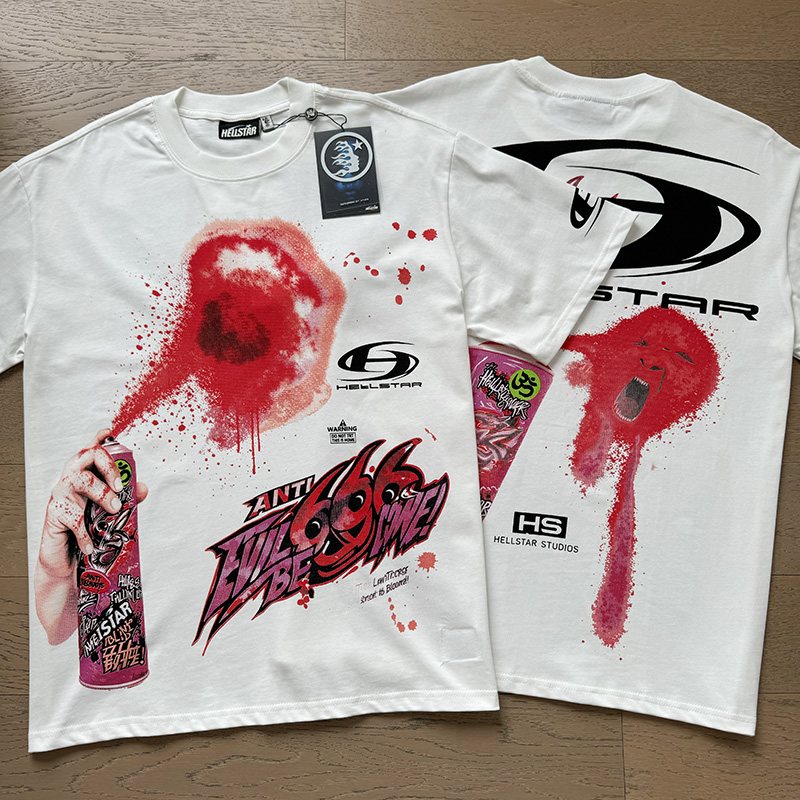 Hellstar Anti 666 Graphic Short-Sleeve T-Shirt — context