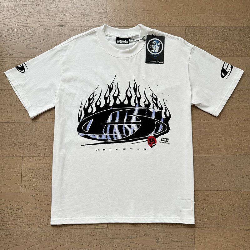 Hellstar Flame Graphic Short-Sleeve T-Shirt — front