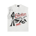 MIXED EMOTION Rhinestone Graphic Sleeveless T-Shirt — hero