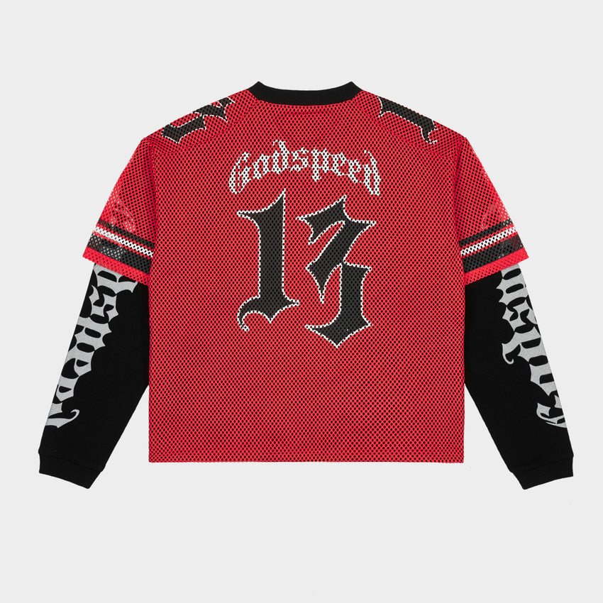Godspeed Skull Mesh Jersey Long-Sleeve T-Shirt — back