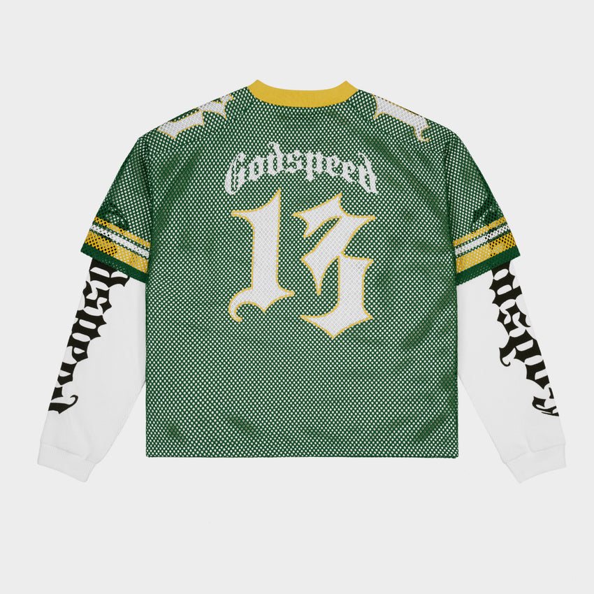 Godspeed Skull Mesh Jersey Long-Sleeve T-Shirt — back