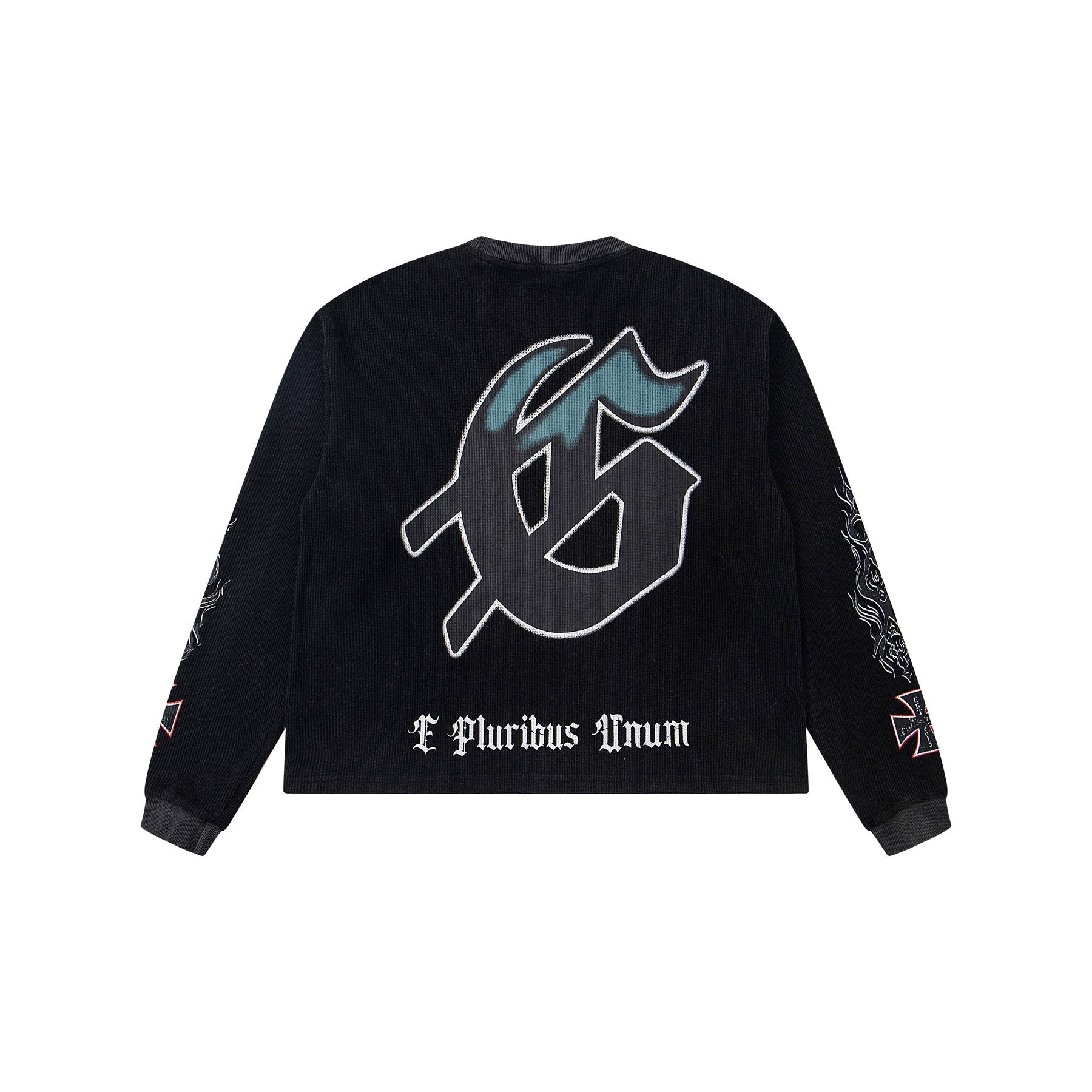 Godspeed E Pluribus Unum Graphic Long-Sleeve T-Shirt — back