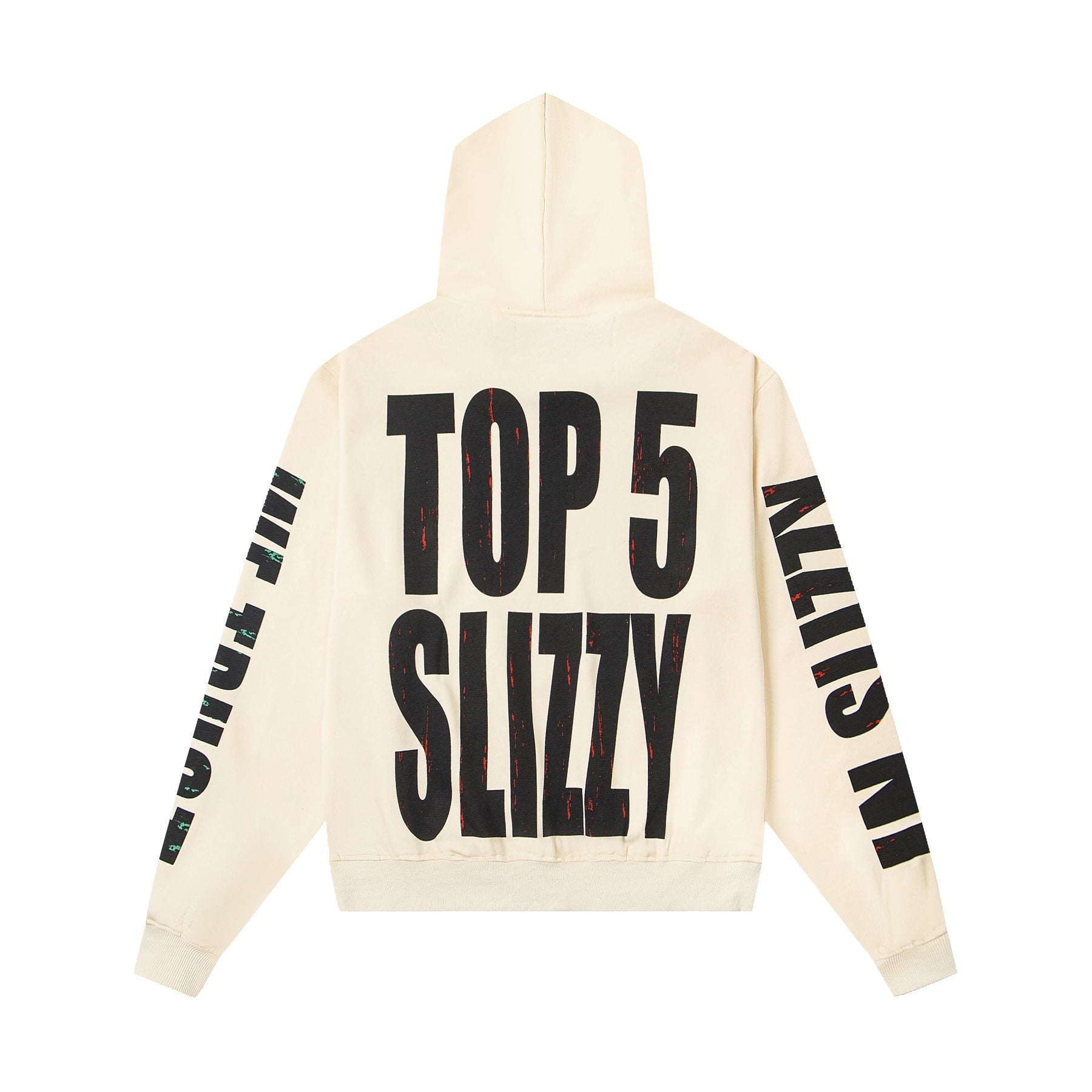 Godspeed Top 5 Slizzy Graphic Hoodie — back