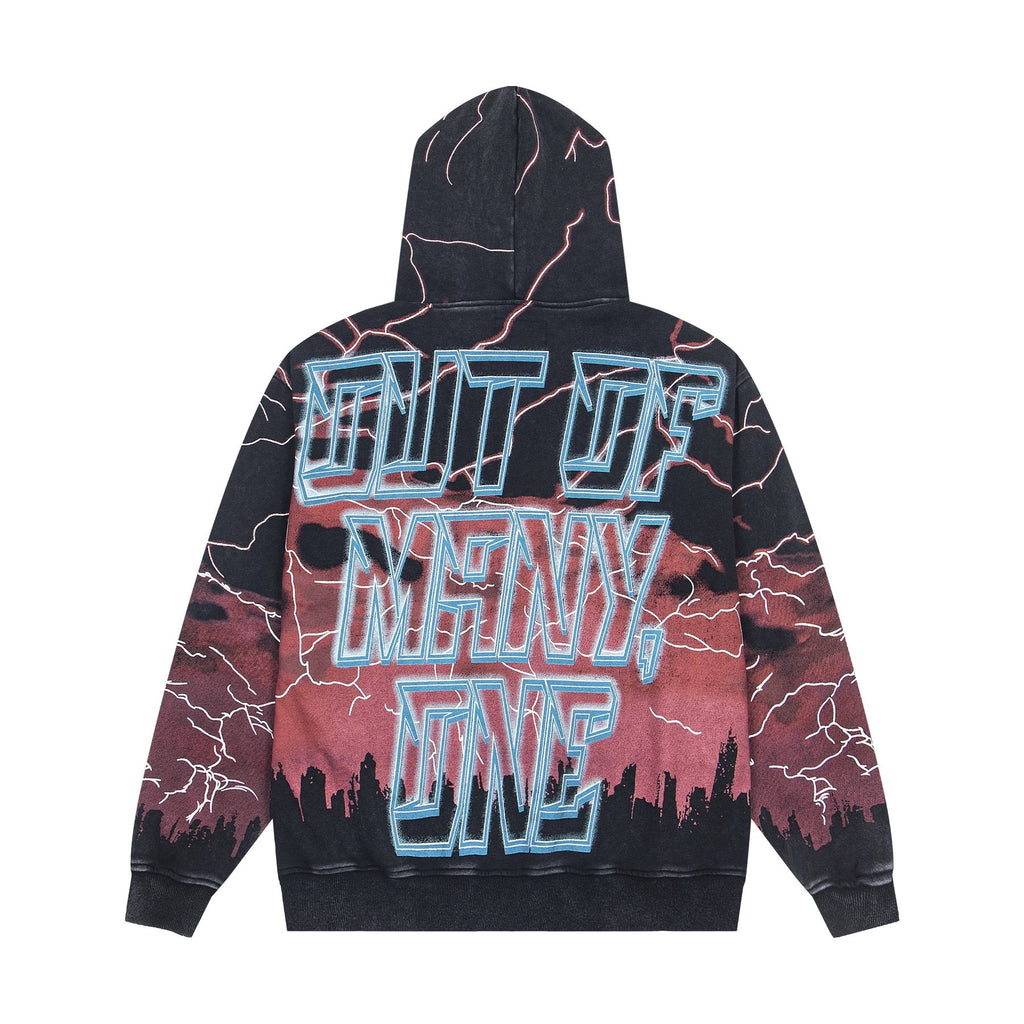 Godspeed Out of Many One All-Over Print Zip Hoodie — back