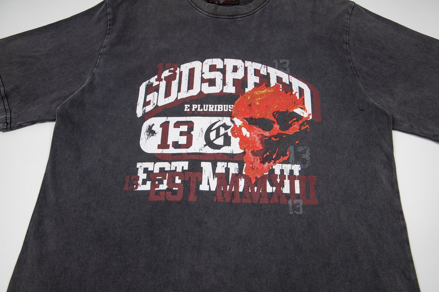 Godspeed Skull & 13 Graphic Short-Sleeve T-Shirt — detail
