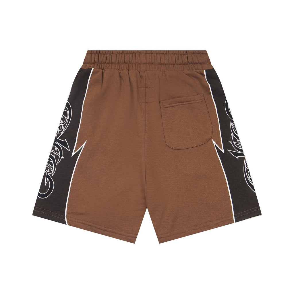Godspeed Printed Side-Panel Drawstring Shorts — back