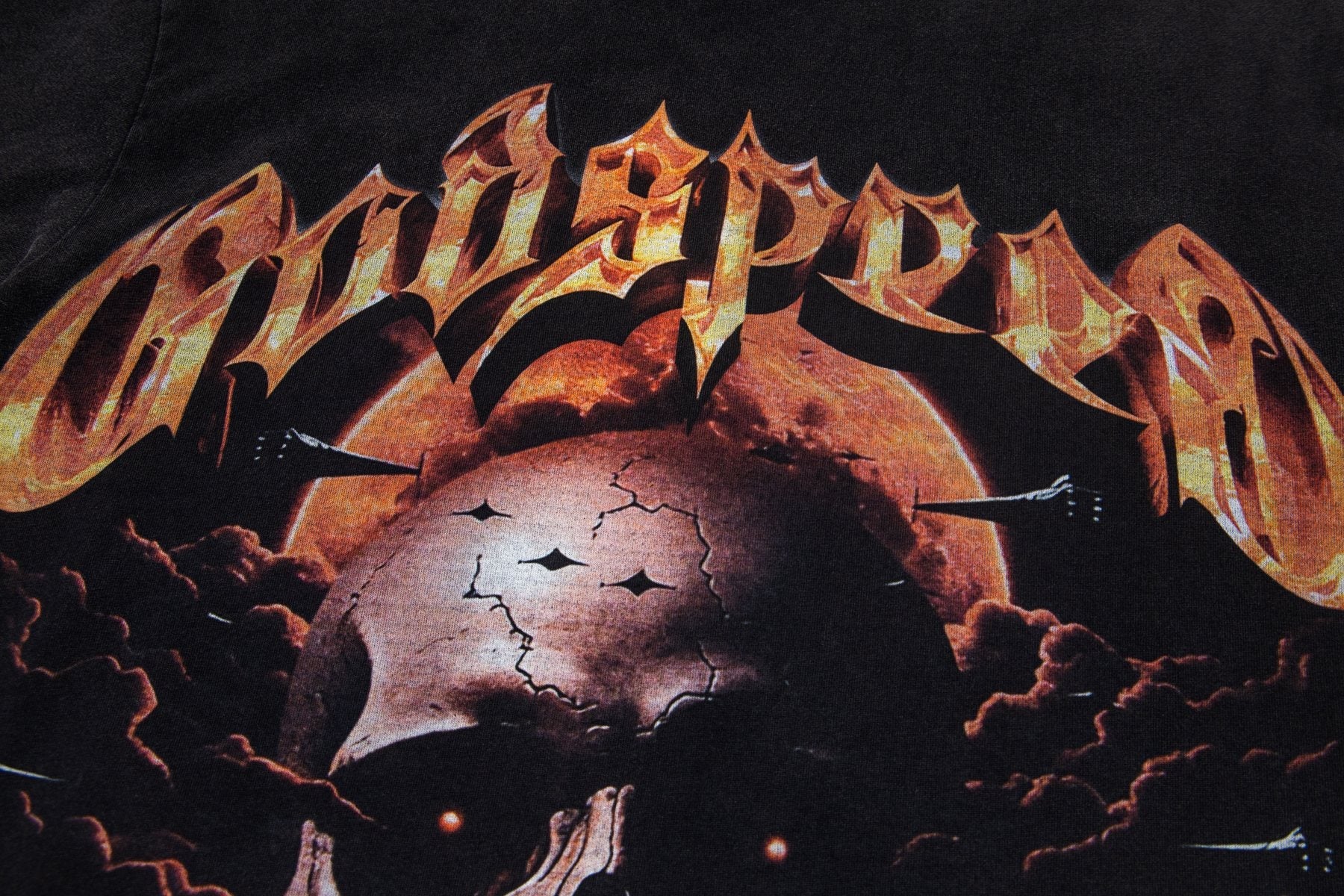 Godspeed Skull Graphic Washed T-Shirt — detail