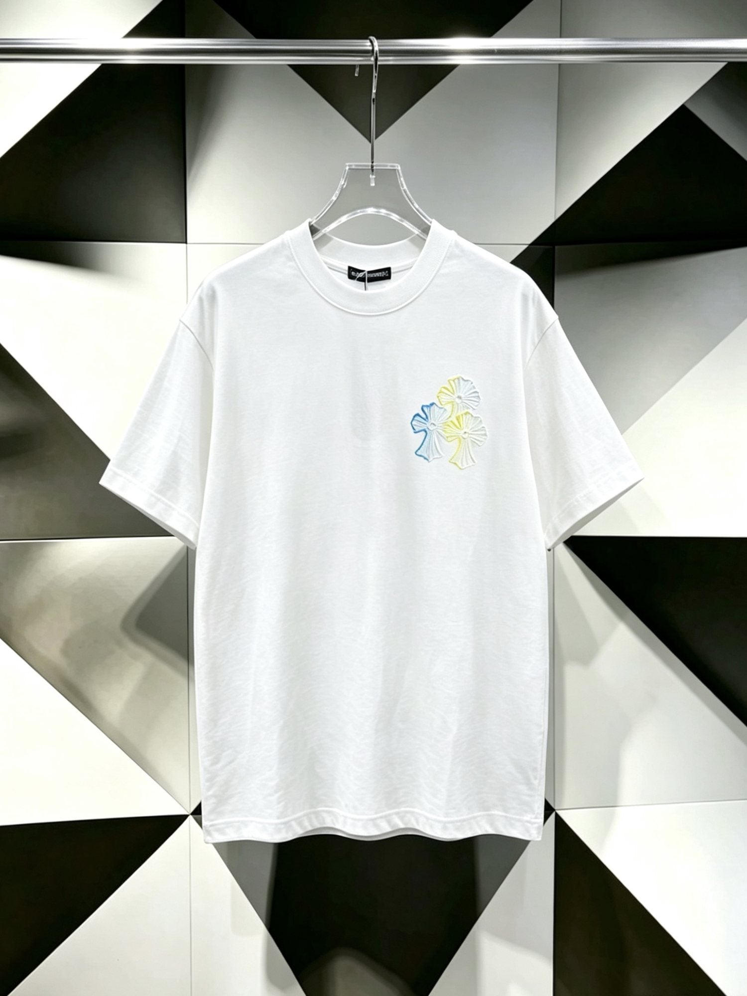 Chrome Hearts Floral Cross Embroidered T-Shirt — hero