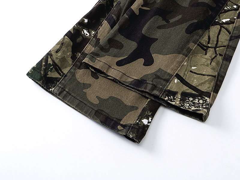 Purple Brand Green Camo Cargo Pants — detail