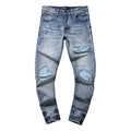 Amiri Light Blue Distressed Denim Jeans — hero