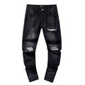 AMIRI Black Washed Distressed Jeans — hero