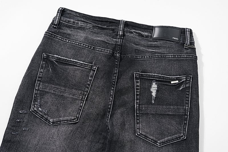 AMIRI Red Letter Graphic Washed Jeans — detail
