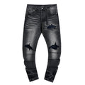 AMIRI Black Distressed Washed Jeans — hero