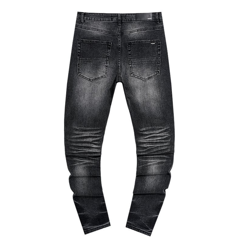 AMIRI Black Distressed Washed Jeans — back