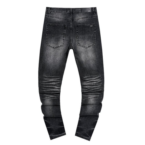 AMIRI Black Distressed Washed Jeans — back