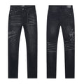 AMIRI Black Washed Graphic Jeans — hero