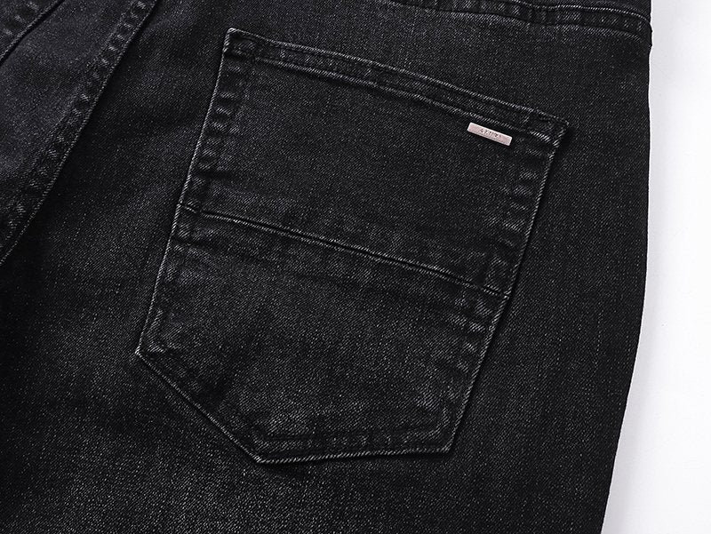 AMIRI Black Washed Graphic Jeans — detail