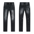 R+A Black Distressed Washed Jeans — hero