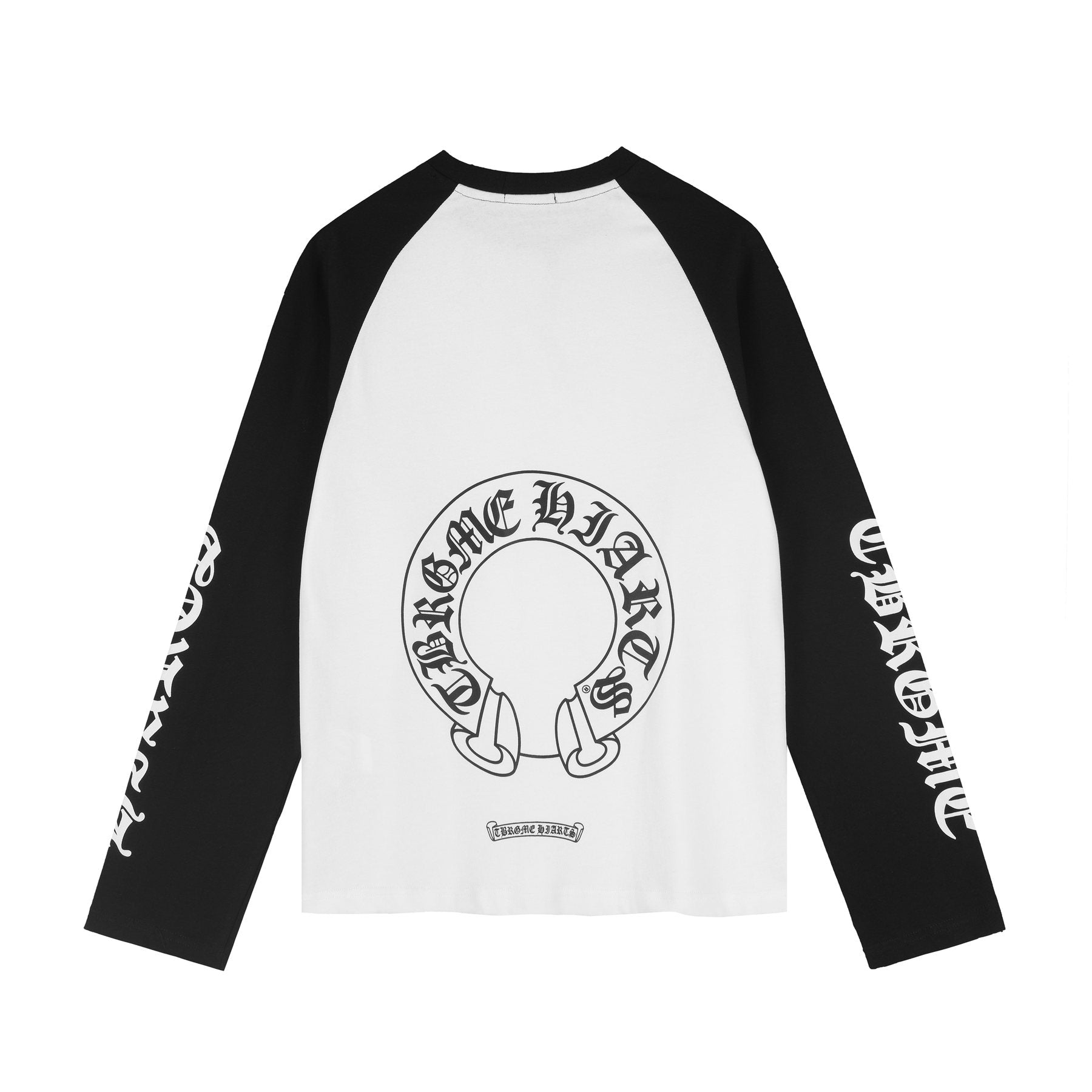 Chrome Hearts Sanskrit Script Raglan Long-Sleeve T-Shirt — back